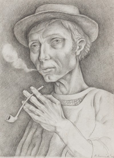 An Old Man with his Pipe