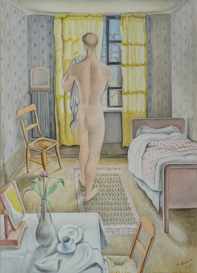 Nude Boy in a Bedroom