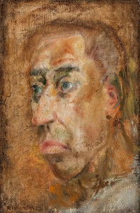 "From Dachau" (1942) was on loan to Sydney Schiff for a while, but  it was too powerful an image and he eventually returned it.