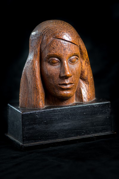 Carving of Woman's Head