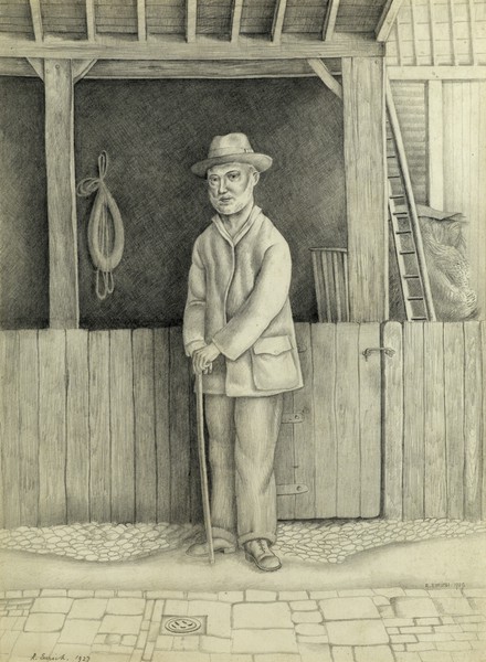 Old Man with a Stick (1927)
