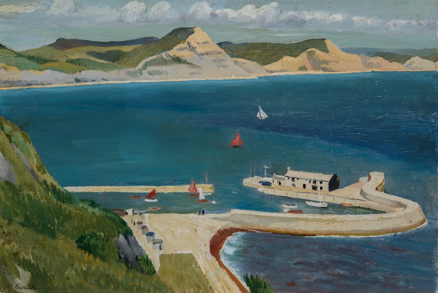The Cobb and Golden Cap, Lyme Regis (1930)