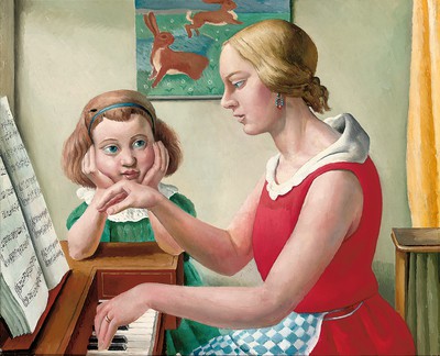 The Girls at a Spinet