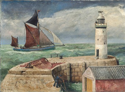Fishing Trawler and the Lighthouse