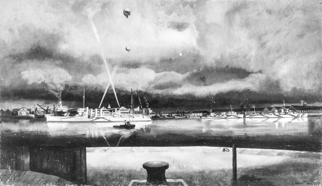 Night Attack Over Southampton Water (1941)