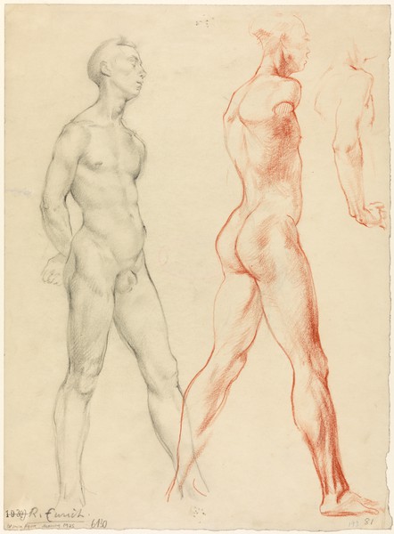 Two Standing Male Nudes (1925)