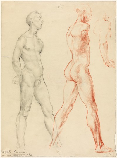 Two Standing Male Nudes