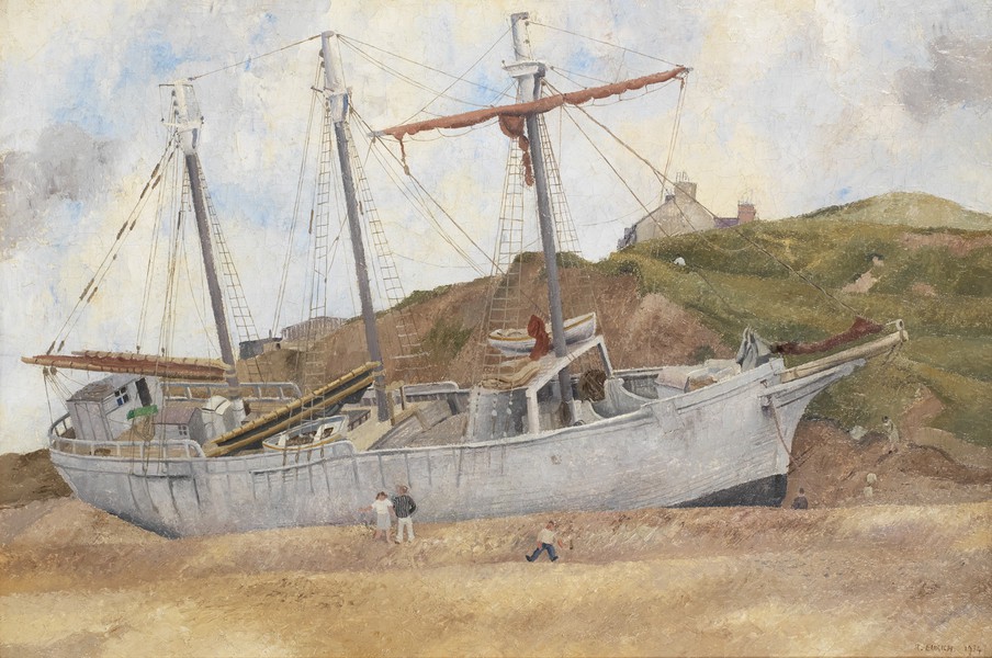 The Wreck of the 'Madeleine Tristan', Chesil Beach (1934)