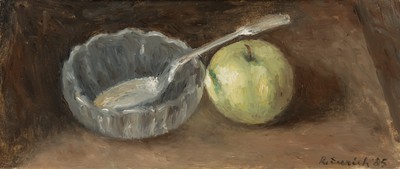 Apple and Glass Bowl