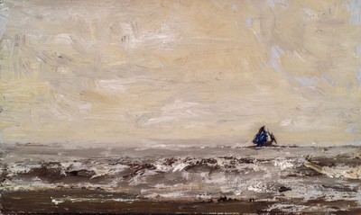 Boat on Rough Sea