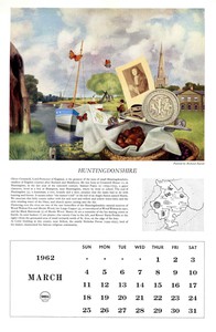 "Huntingdonshire" in the 1962 Shell calendar as the illustration for March.