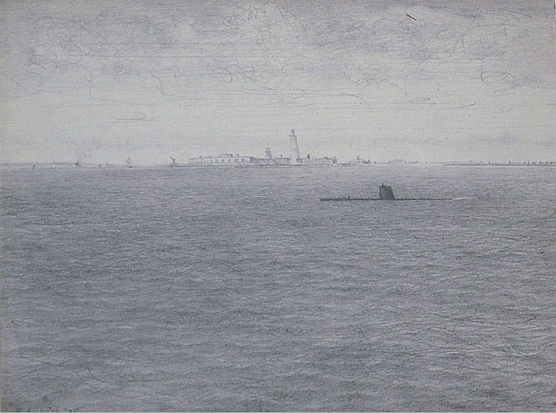 Submarine on the Solent (1975)
