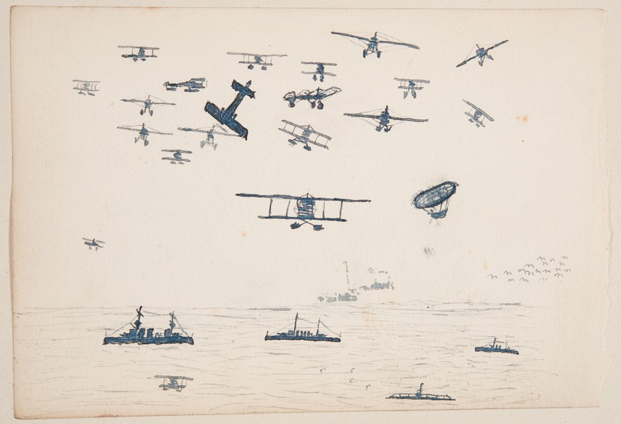 Planes over the Fleet (c1915)