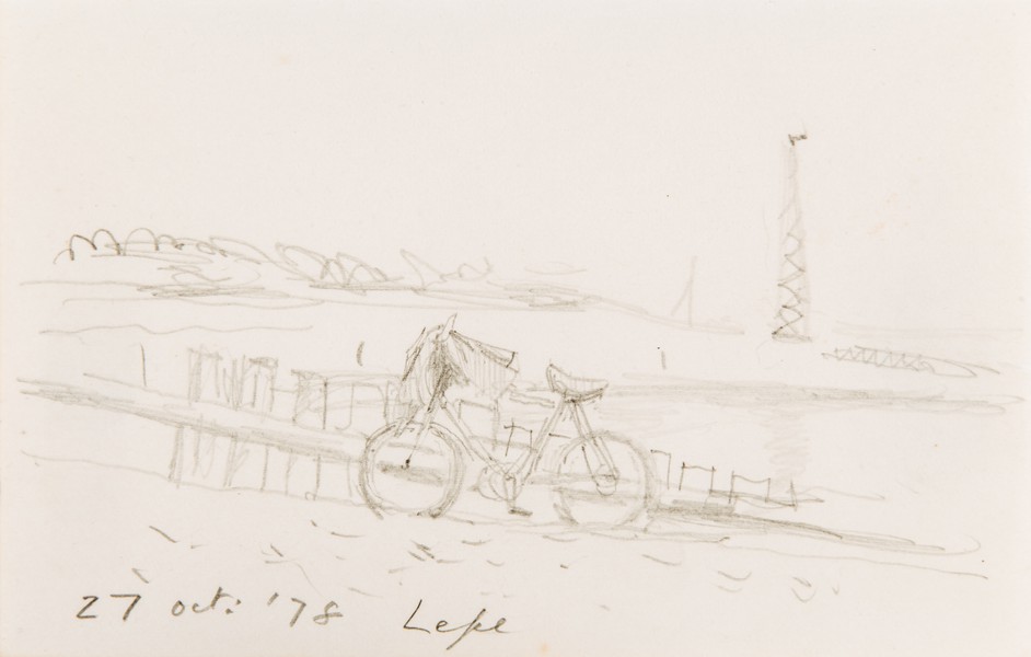 Bike on the Beach - sketch (1978)