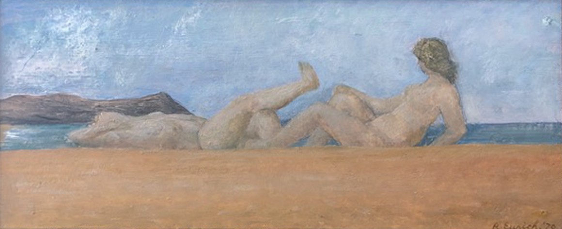 Two Nudes on Beach (1970)