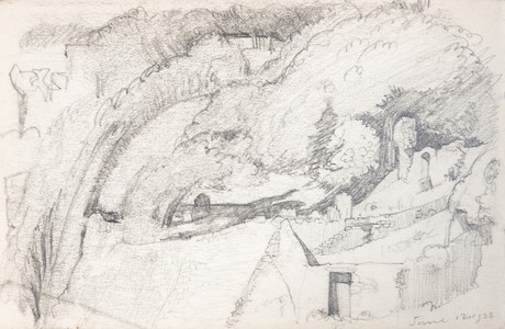 A sketch done in 1922 which may have been the inspiration for the painting.