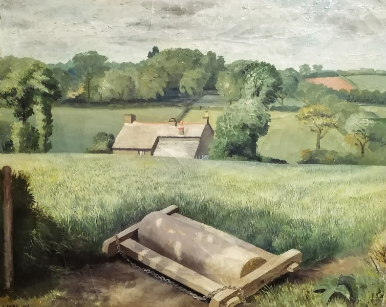 Cornish Landscape with Roller (1936)