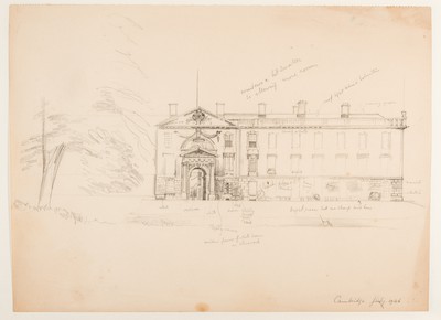 King’s College Looking Eastwards from the Backs - Sketch-0079
