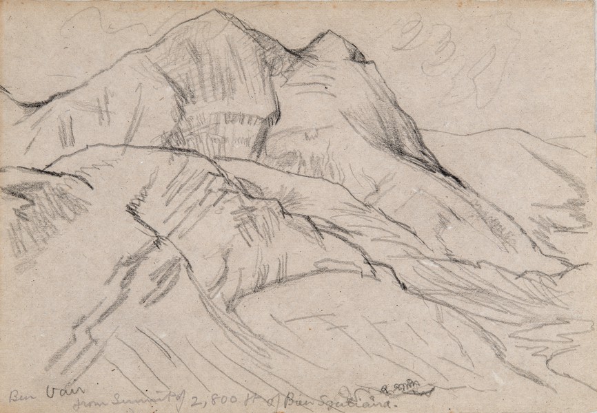 Ben Vair (Beinn a' Bheithir) from Summit of 2800 ft of Beinn Sgulaird (1926)
