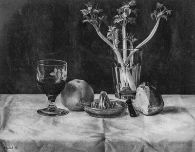 Still Life with Grapefruit and Celery