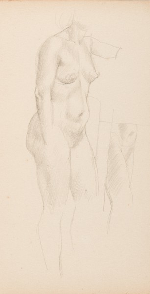 Sketch_20-104 Camberwell figure study (1960s)