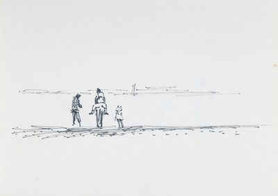Sketch_03-20 family on beach
