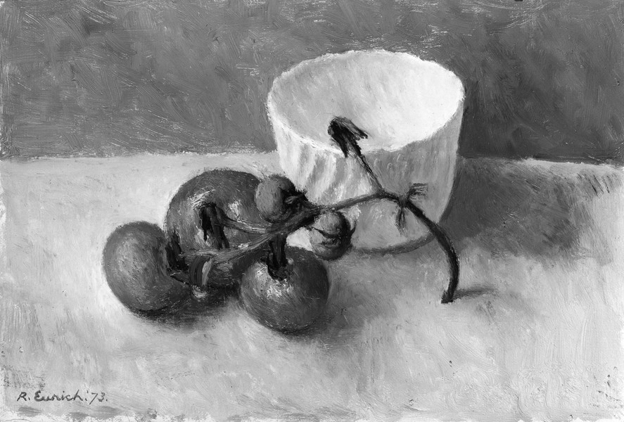 Tomatoes with a White Bowl (1973)