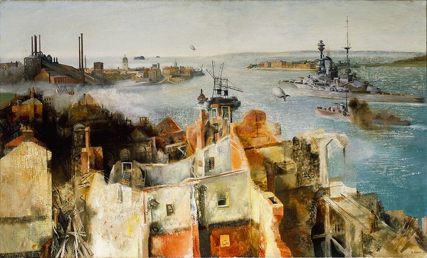 HMS 'Revenge' Leaving Harbour (1942)