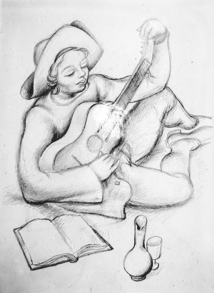 Tuning the Guitar (1920s)