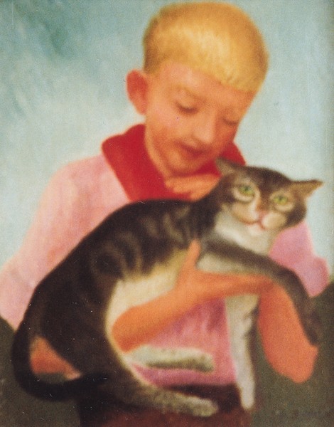 Boy With Cat (1945)