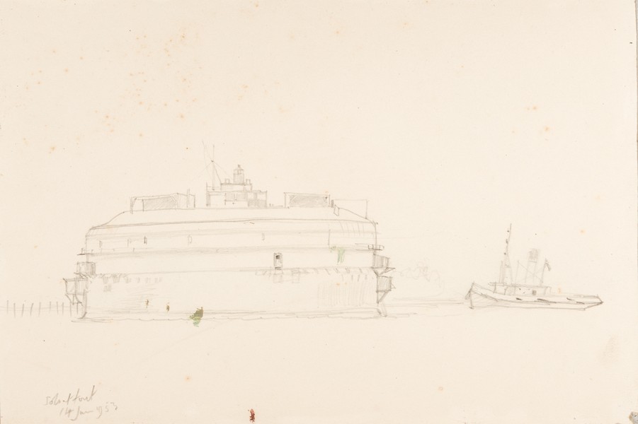 Sketch_19-44 Solent Fort (14th Jun 1953)