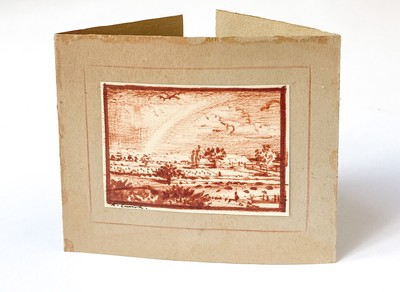 Landscape and Rainbow Christmas Card