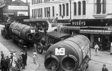 Boiler delivery, Busby's, Bradford 1937-38.
