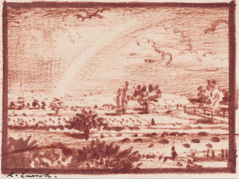 Landscape and Rainbow (1960s)