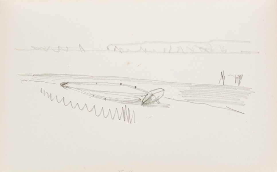 Sketch_02-24 Boat on Lepe Beach (1985)