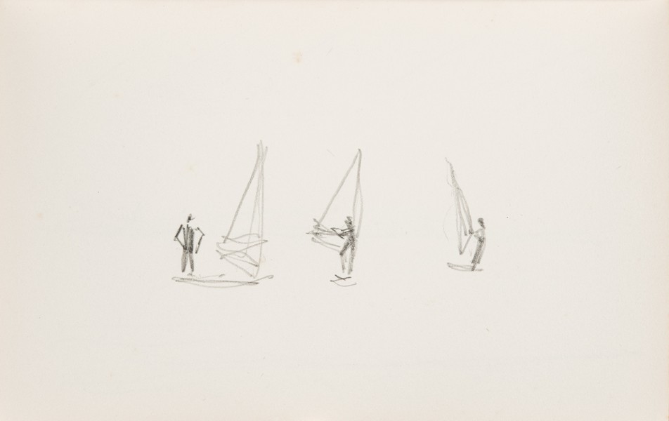 Sketch_02-28 Windsurfers (June 1985)