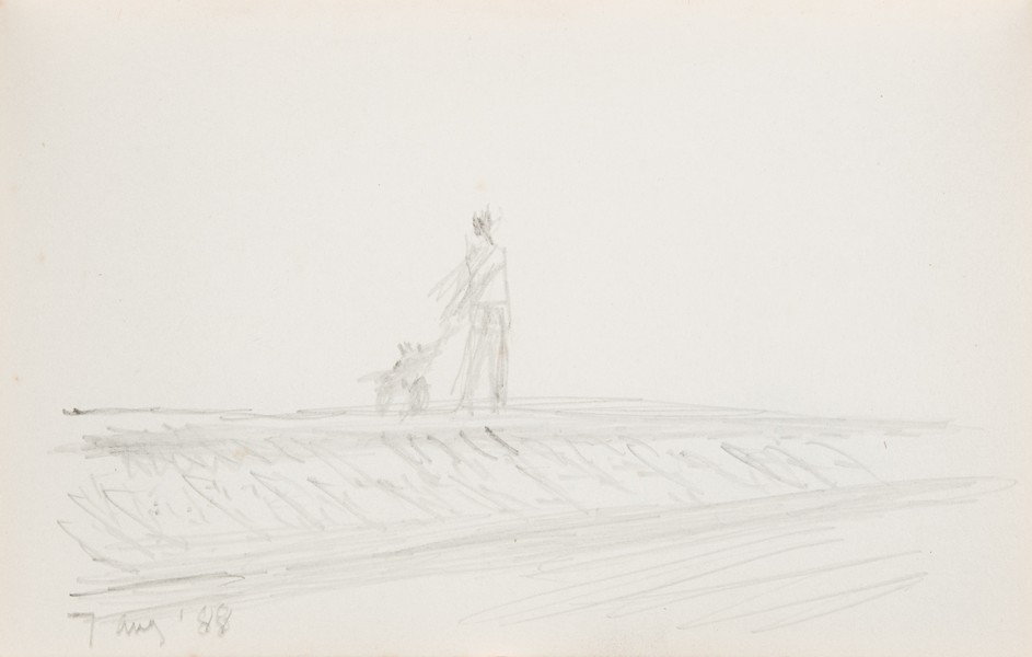 Sketch_02-31 Man and Dog (7th Aug 1988)