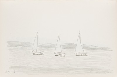 Sketch_02-36 Three Sailing Boats