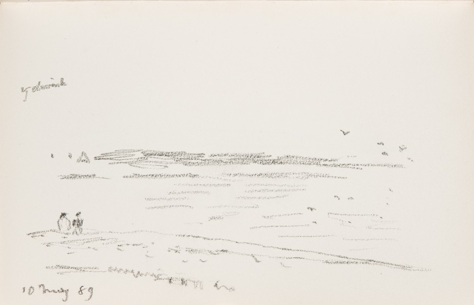 Sketch_02-55 Figures Beach Sea Gulls (10th May 1989)