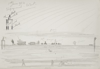 Sketch_05-05 Ship aground, Solent