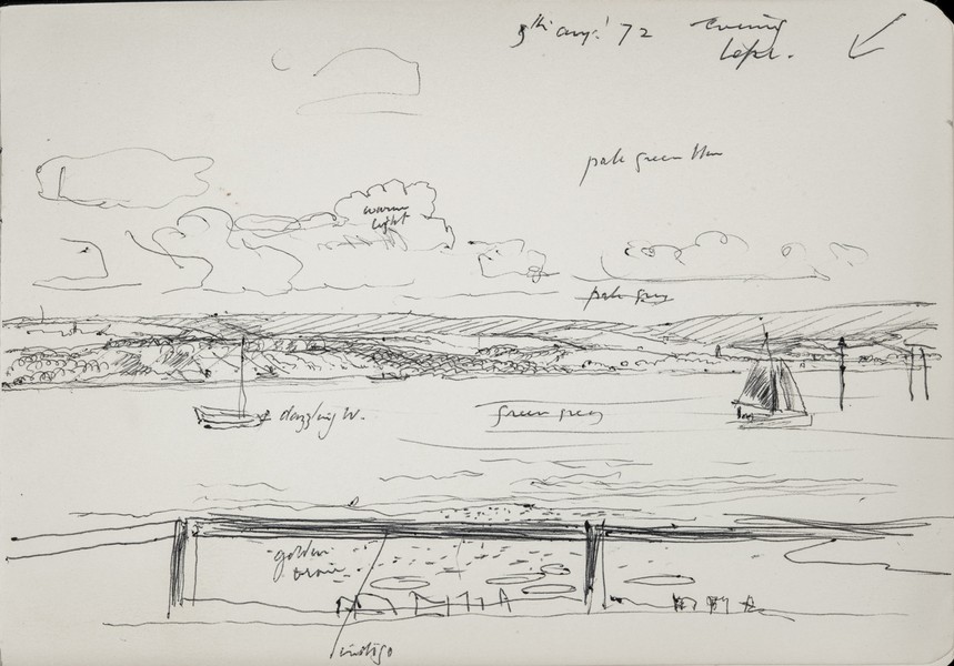 Sketch_05-06 Evening Lepe (5th Aug 1972)
