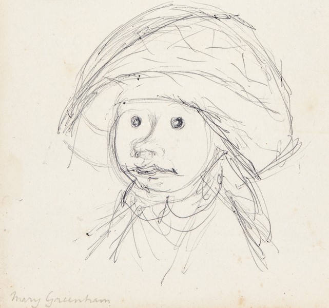 Sketch_17-016 Mary Greenham portrait (1960s)
