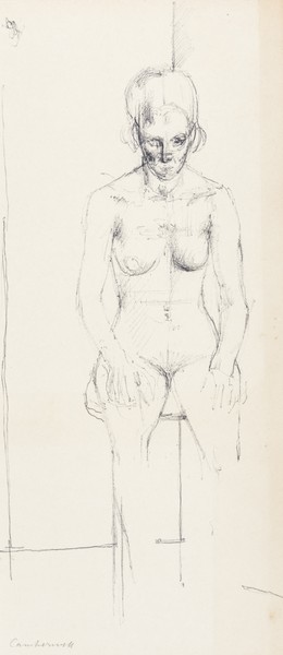 Sketch_17-021 Camberwell figure study (1960s)