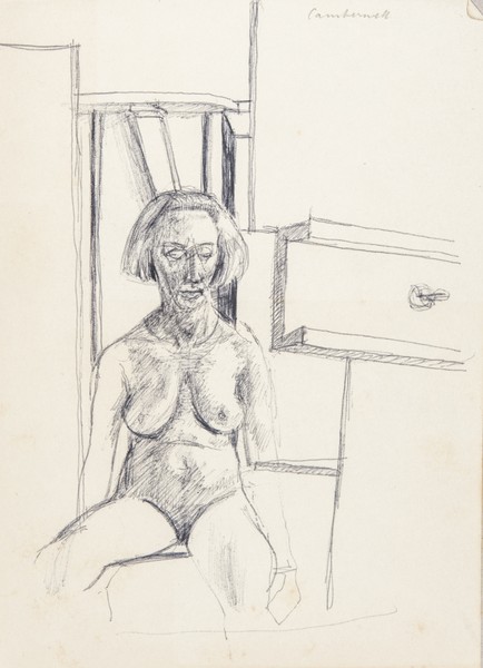 Sketch_17-022 Camberwell figure study (1960s)