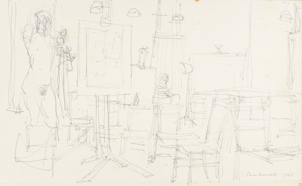 Sketch_17-027 Camberwell studio (1965)