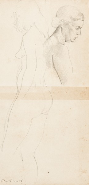 Sketch_17-033 Camberwell figure study (1960s)