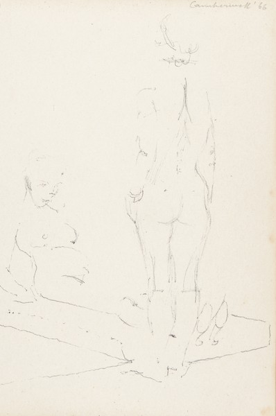 Sketch_17-043 Camberwell figure study (1966)