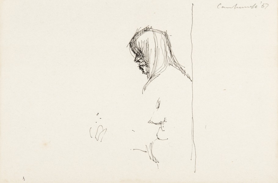 Sketch_17-047 Camberwell figure study (1967)