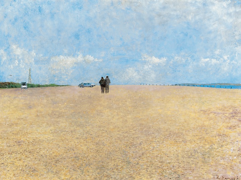 Solitary Pair on Beach (1989)