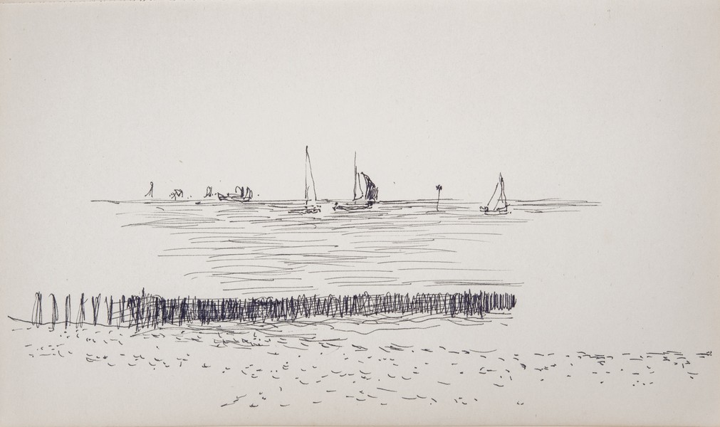 Sketch_08-011 Cowes Week yachts (27th Oct 1979)